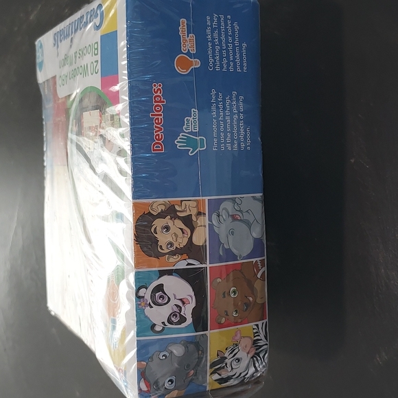 20 pc. Garanimals Wooden ABC Blocks & Wagon (NEW) - Picture 3 of 5